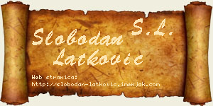 Slobodan Latković vizit kartica